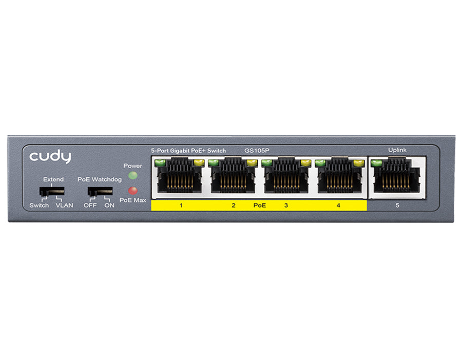 Gigabit PoE switch for powering and connecting network devices