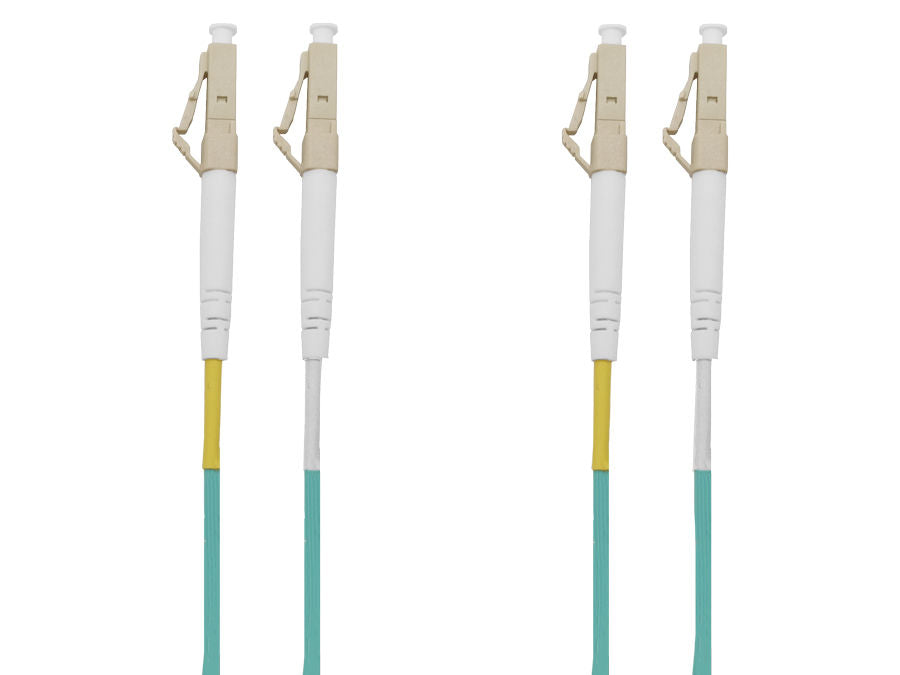 LC to LC multimode fibre optic patch lead