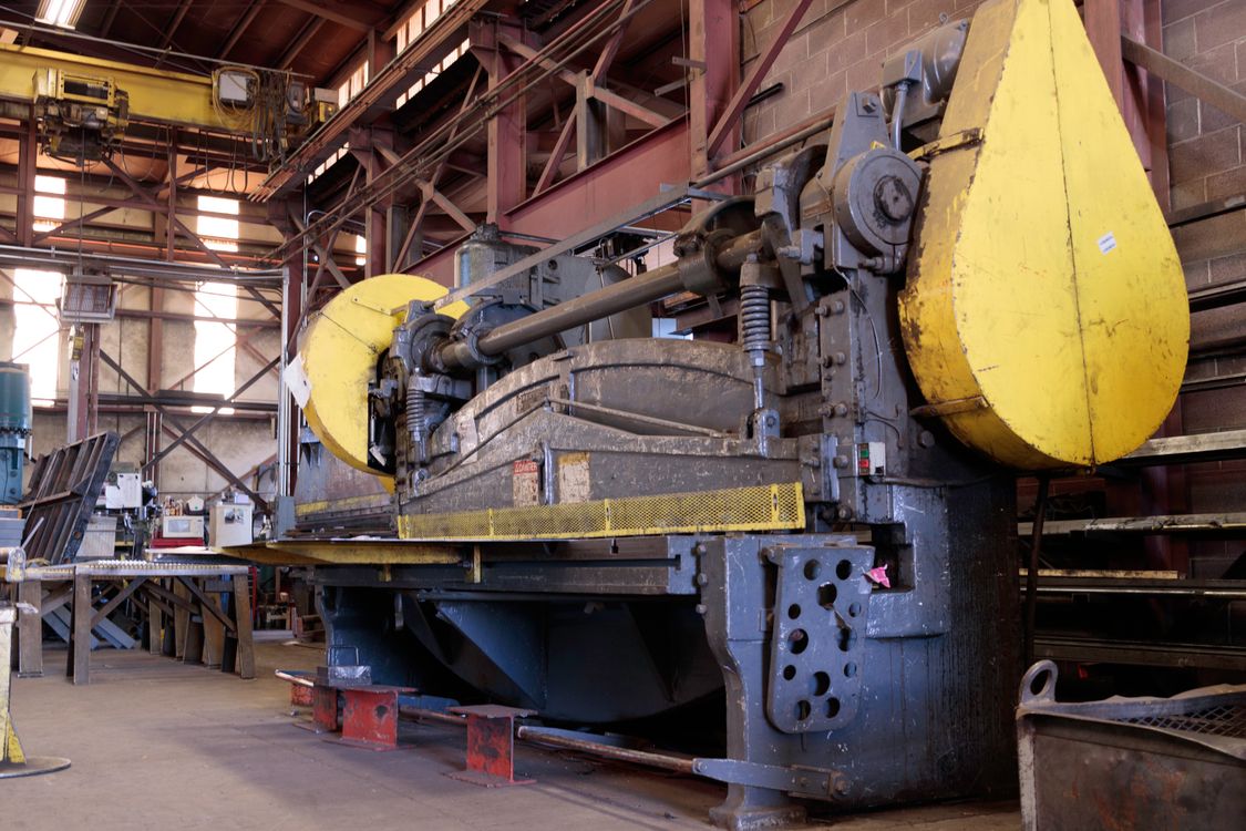 Stock photograph of industrial machinery in a manufacturing factory