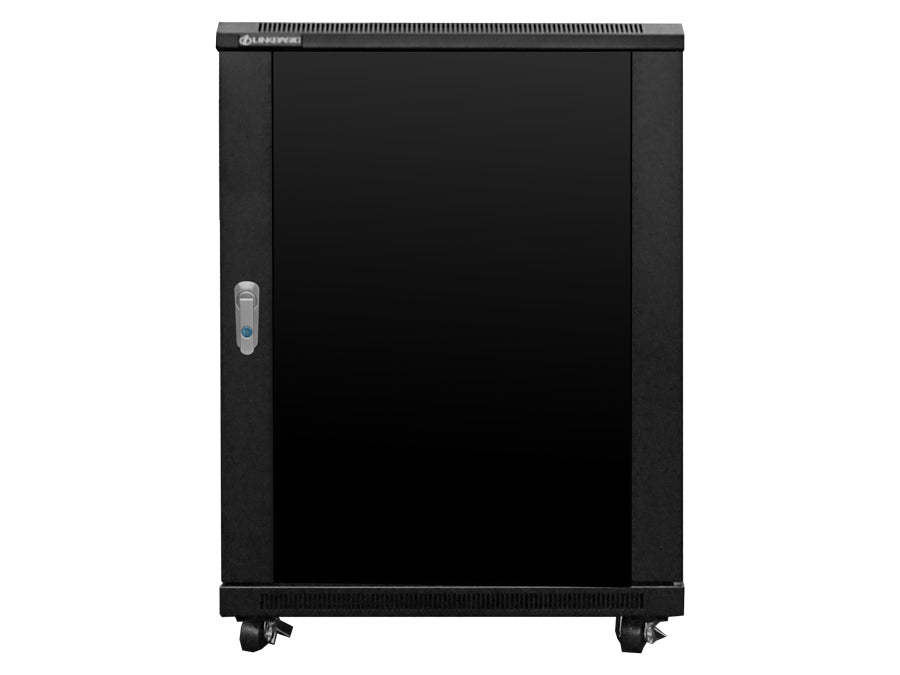 Linkbasic 15U 600 Deep Cabinet 2 Fans & 2 Shelves - Linkbasic CAB-15U6