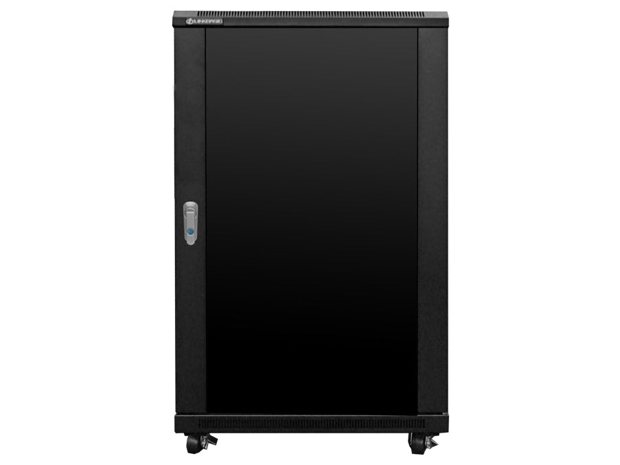 Linkbasic 18U 600 Deep Cabinet 2 Fans & 2 Shelves - Linkbasic CAB-18U6