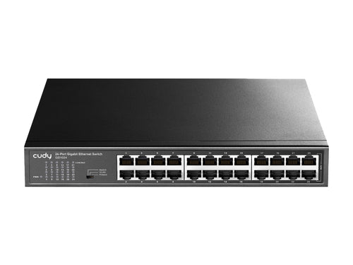 Cudy GS1024 24-port Gigabit unmanaged Ethernet switch for desktop or rack mounting