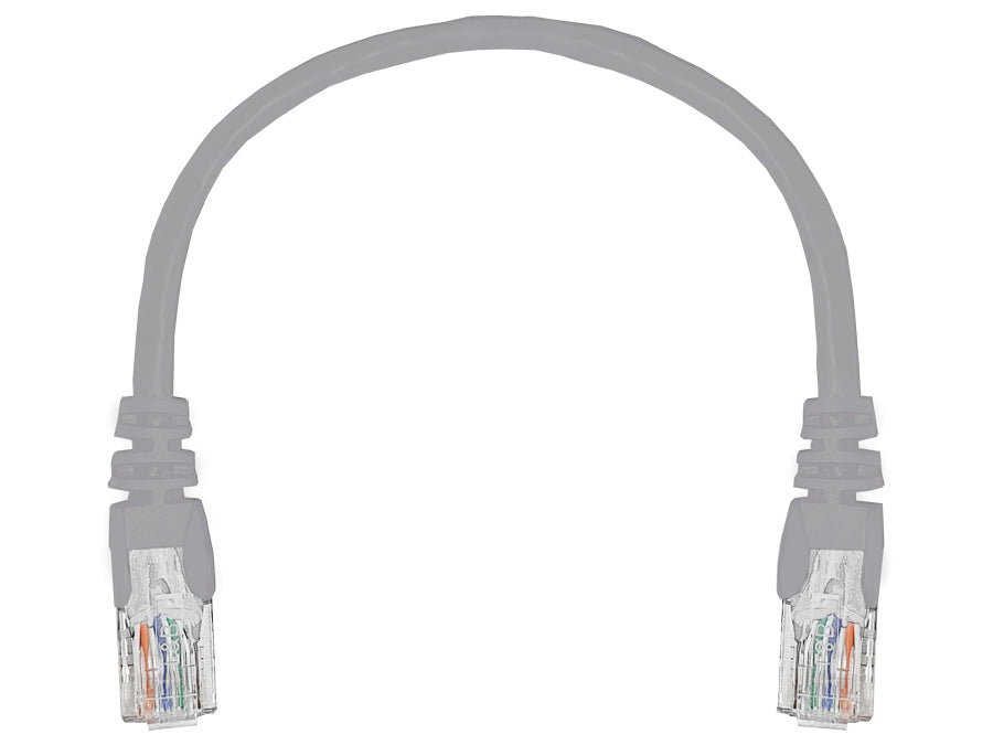 Linkbasic 22cm UTP Cat5e Flylead Grey - Linkbasic FLY-0.2