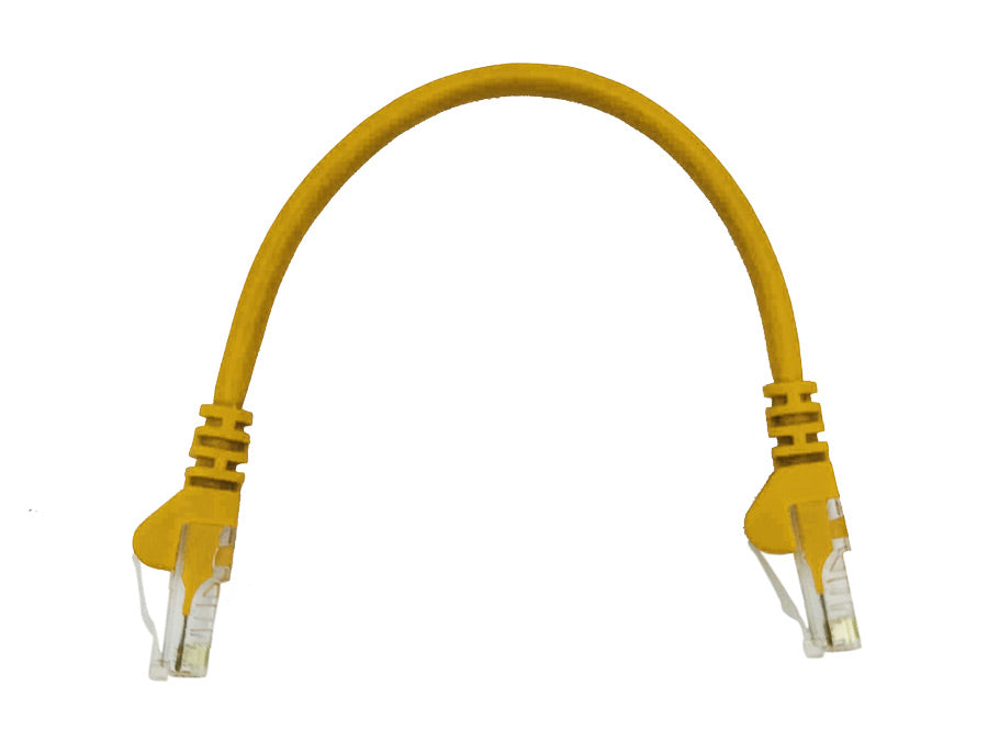Linkbasic 22cm UTP Cat5e Flylead Yellow - Linkbasic FLY-0.2Y