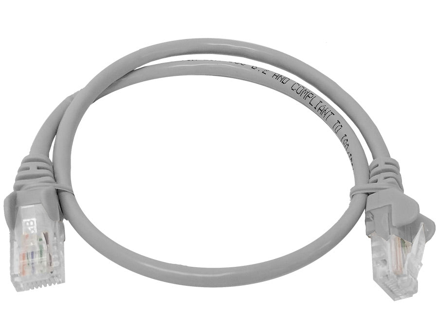 Linkbasic 50cm UTP Cat5e Flylead Grey - Linkbasic FLY-0.5