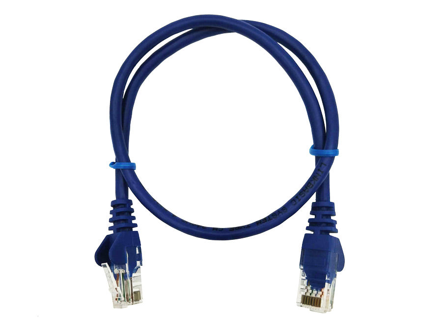 Linkbasic 50cm UTP Cat5e Flylead Blue - Linkbasic FLY-0.5B