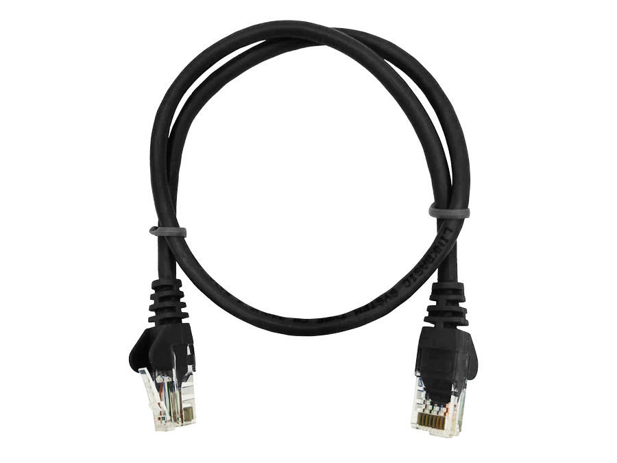 Linkbasic 50cm UTP Cat5e Flylead Black - Linkbasic FLY-0.5BL