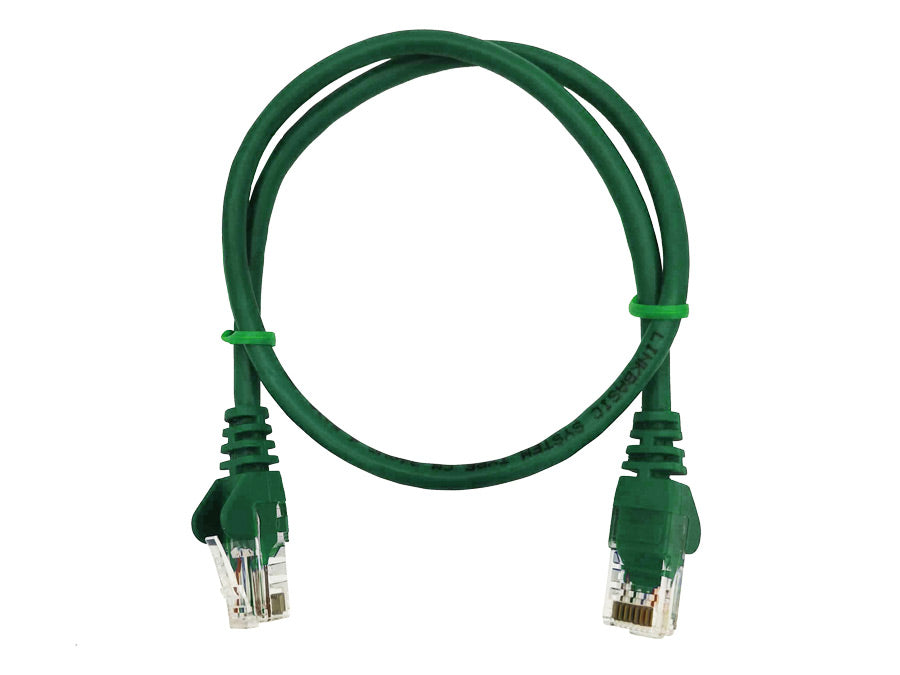 Linkbasic 50cm UTP Cat5e Flylead Green - Linkbasic FLY-0.5G