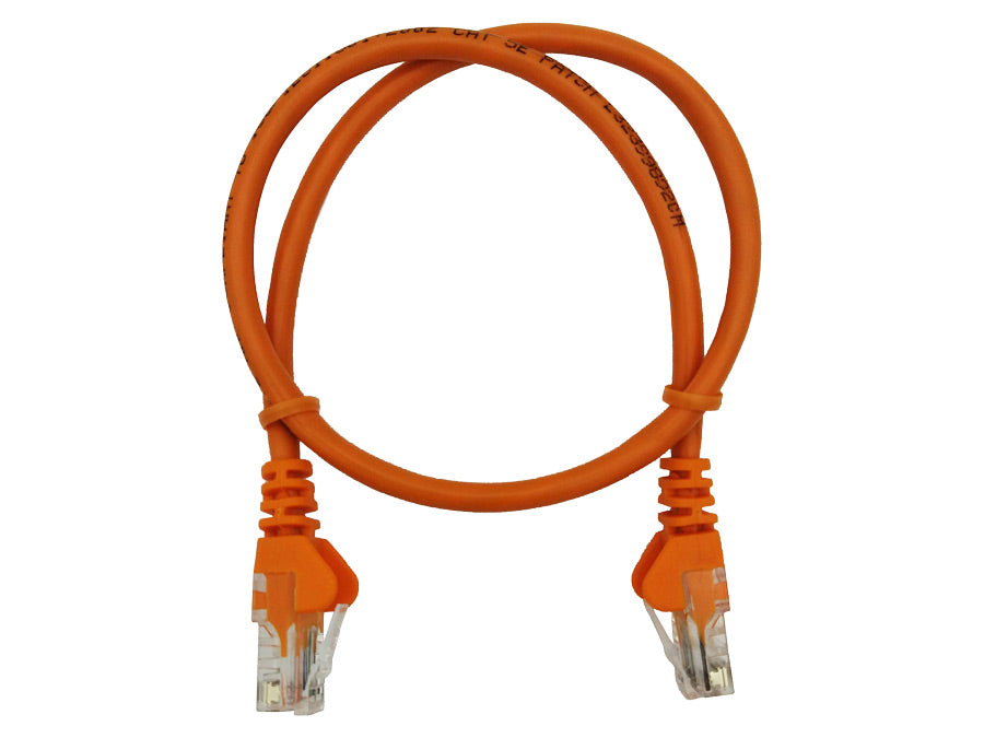 Linkbasic 50cm UTP Cat5e Flylead Orange - Linkbasic FLY-0.5O