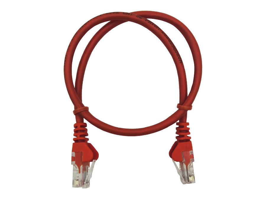 Linkbasic 50cm UTP Cat5e Flylead Red - Linkbasic FLY-0.5R