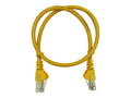 Linkbasic 50cm UTP Cat5e Flylead Yellow - Linkbasic FLY-0.5Y