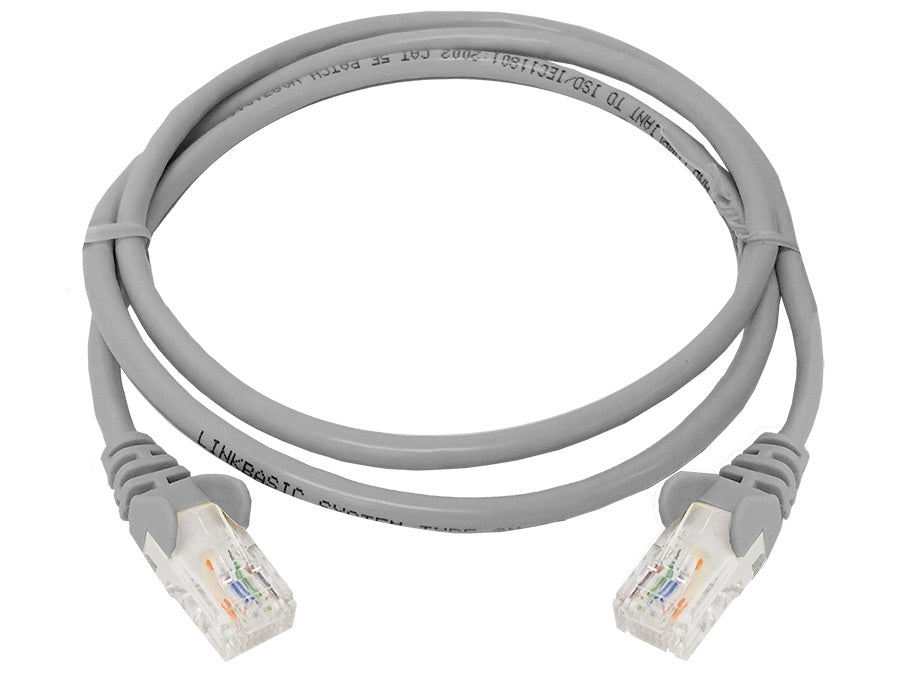 Linkbasic 1 m UTP Cat5e Flylead Grey - Linkbasic FLY-1