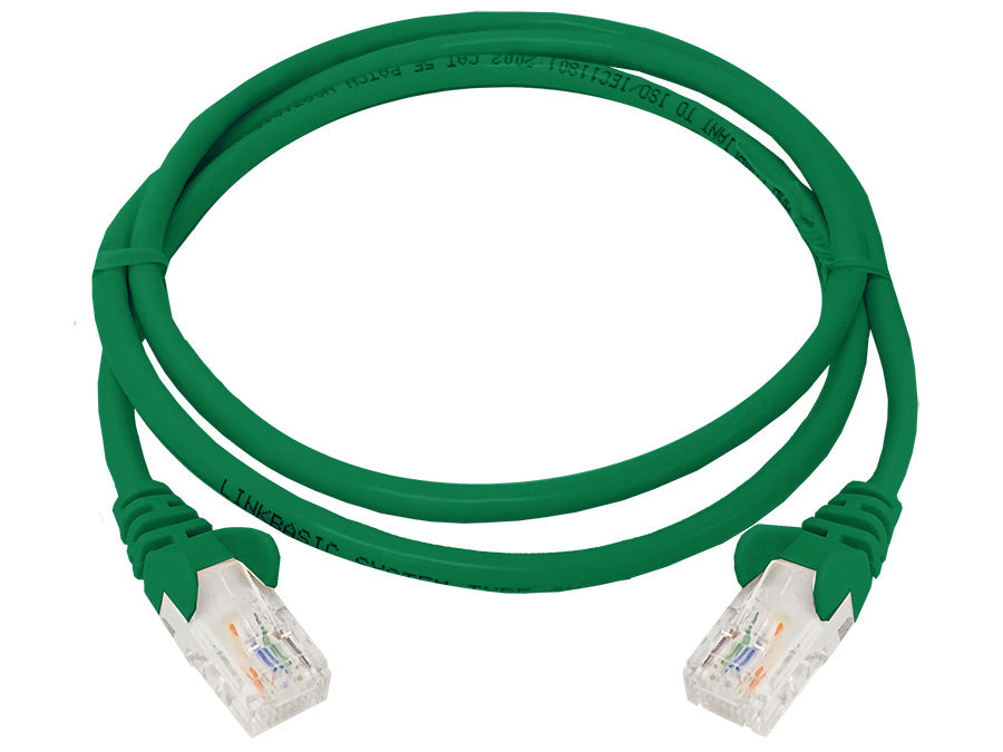 Linkbasic 1 m UTP Cat5e Flylead Green - Linkbasic FLY-1G