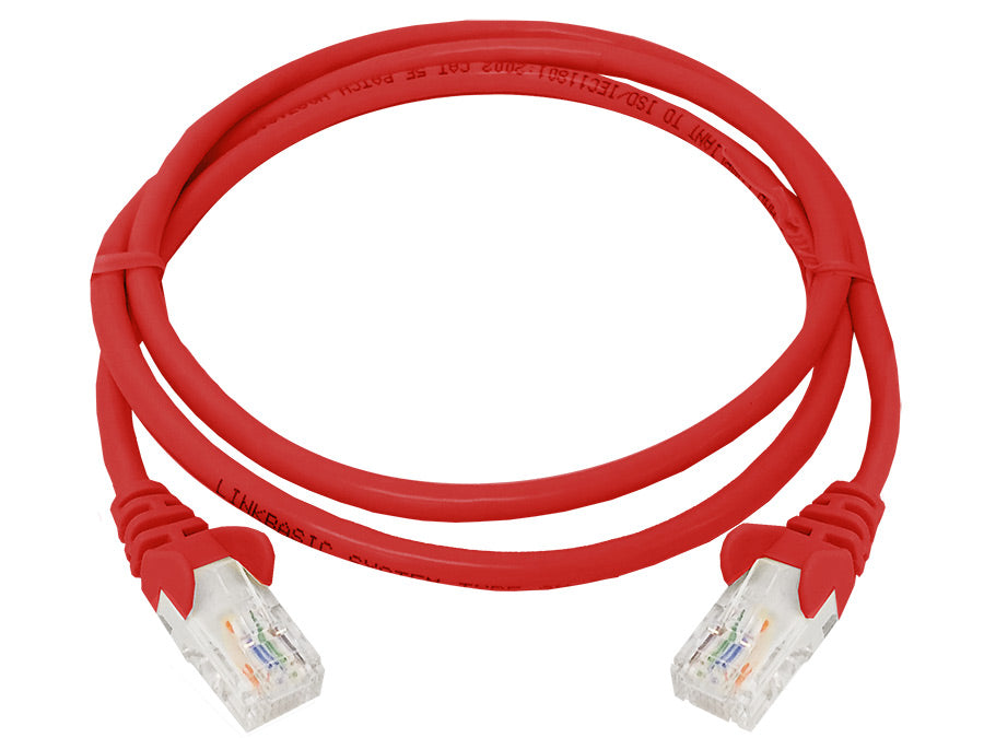 Linkbasic 1 m UTP Cat5e Flylead Red - Linkbasic FLY-1R