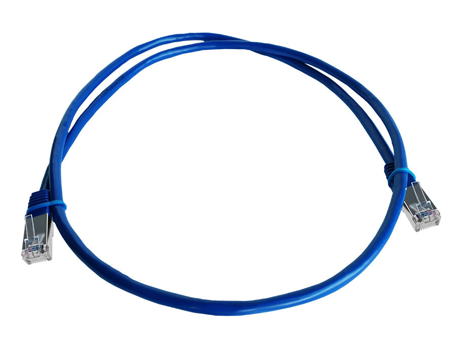 Linkbasic FLY-1S 1 Metre FTP Cat5e Flylead Blue product image