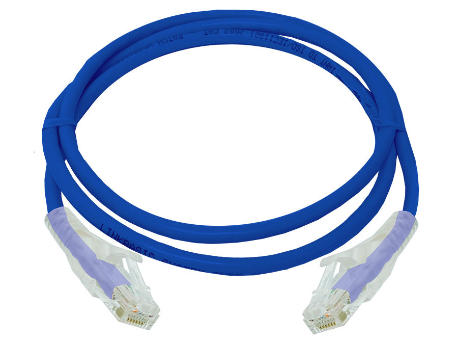 Linkbasic 1 m UTP Cat6 Flylead Blue - Linkbasic FLY-6-1B