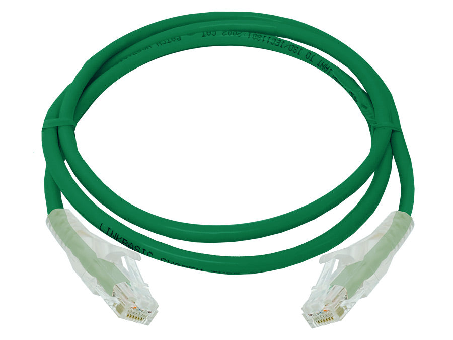 Linkbasic 1 m UTP Cat6 Flylead Green - Linkbasic FLY-6-1G