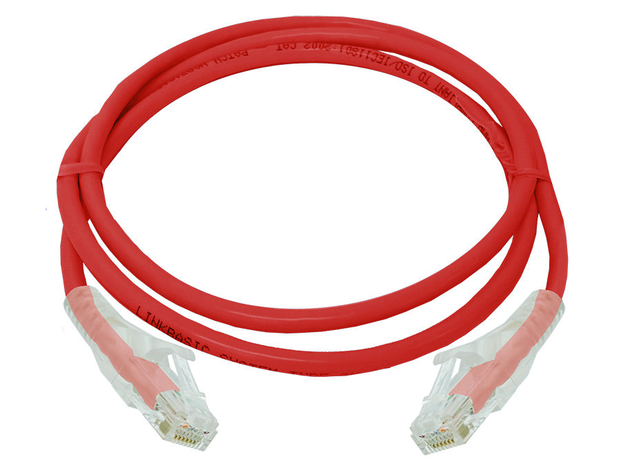 Linkbasic 1 m UTP Cat6 Flylead Red - Linkbasic FLY-6-1R