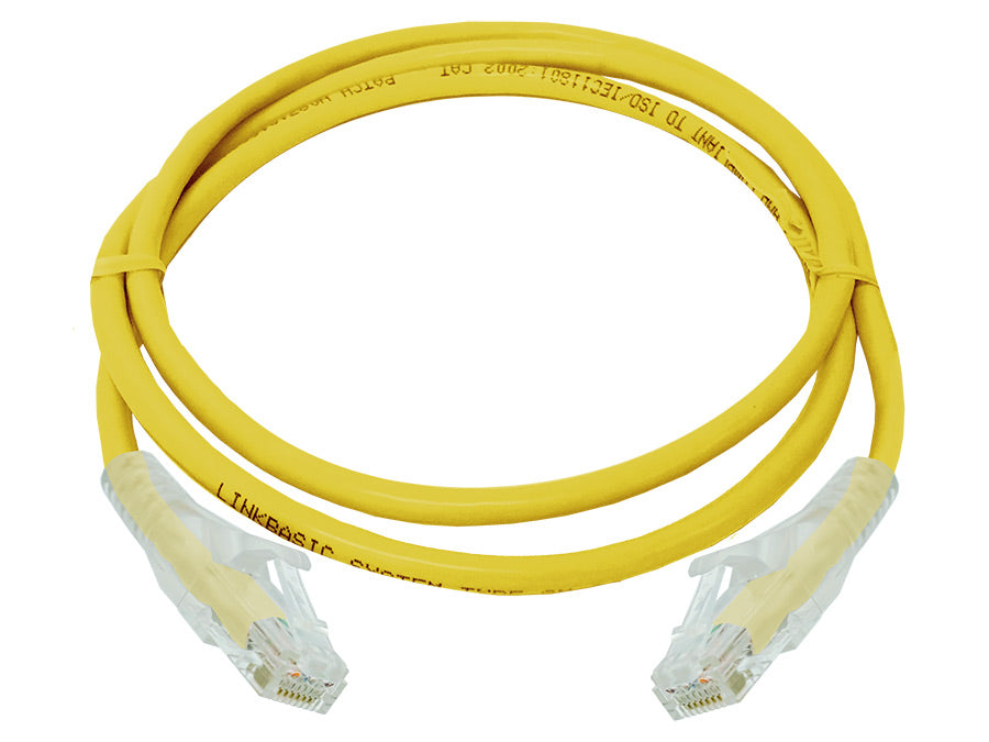 Linkbasic 1 m UTP Cat6 Flylead Yellow - Linkbasic FLY-6-1Y