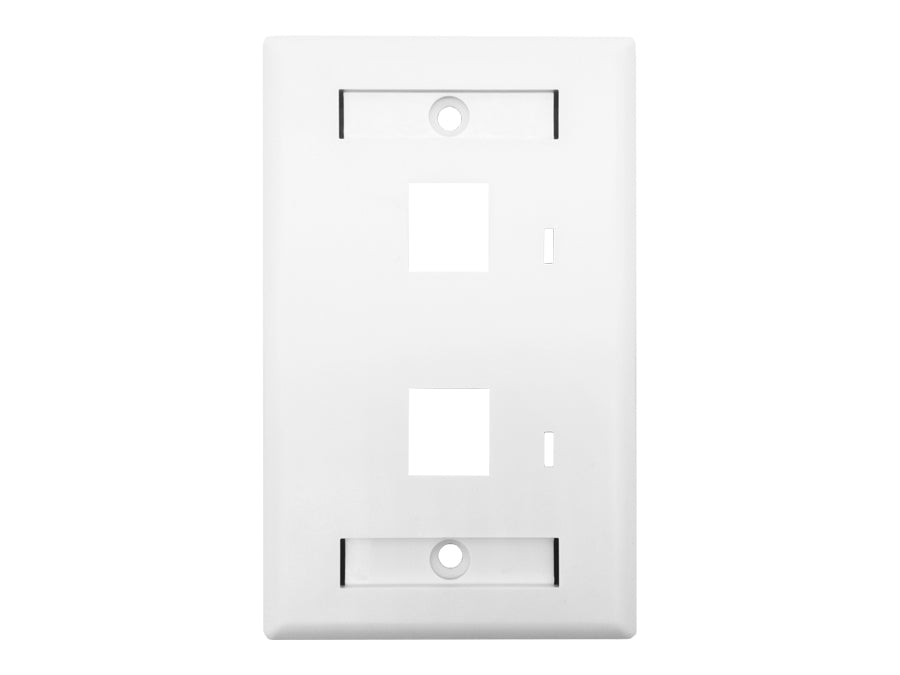 Linkbasic Two Port Faceplate 115 x 70mm - Linkbasic LB-FM2