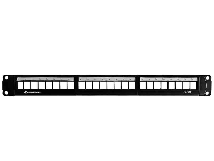 Linkbasic 24 Port Cat6a Rack Mount Patch Panel - Linkbasic LB-PP246A