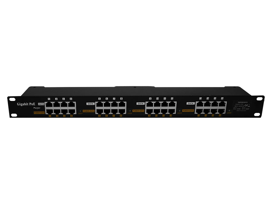 16 Port Gigabit Passive PoE Injector (POE-16G)