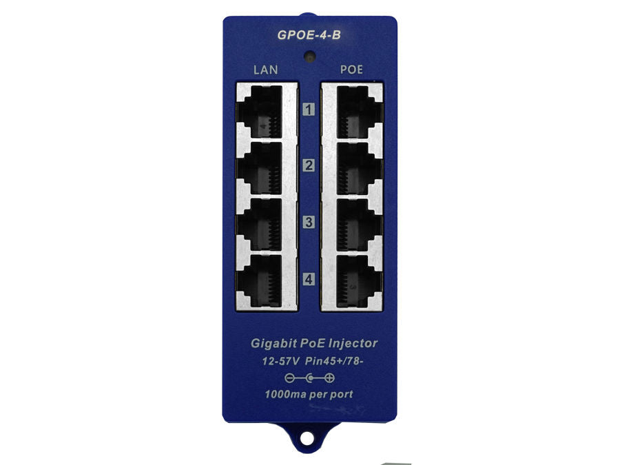 4 Port Gigabit Passive PoE Injector (POE-4G)