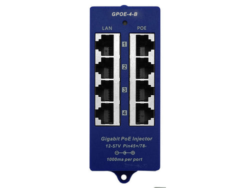 4 Port Gigabit Passive PoE Injector (POE-4G)
