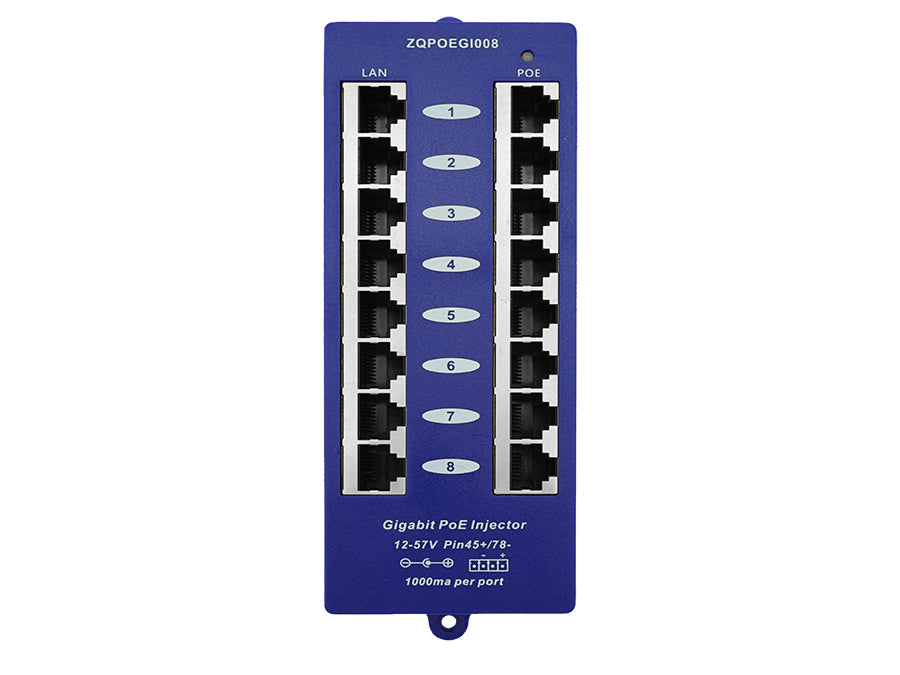8 Port Gigabit Passive PoE Injector (POE-8G)