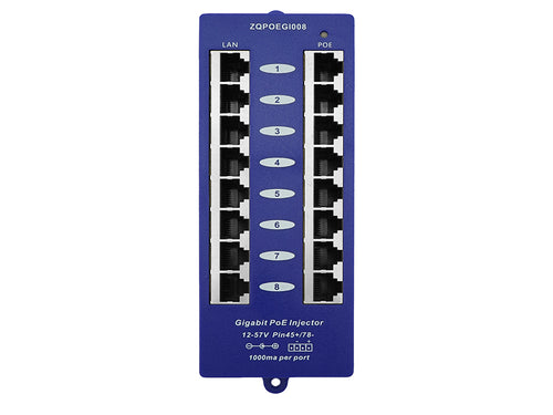8 Port Gigabit Passive PoE Injector (POE-8G)