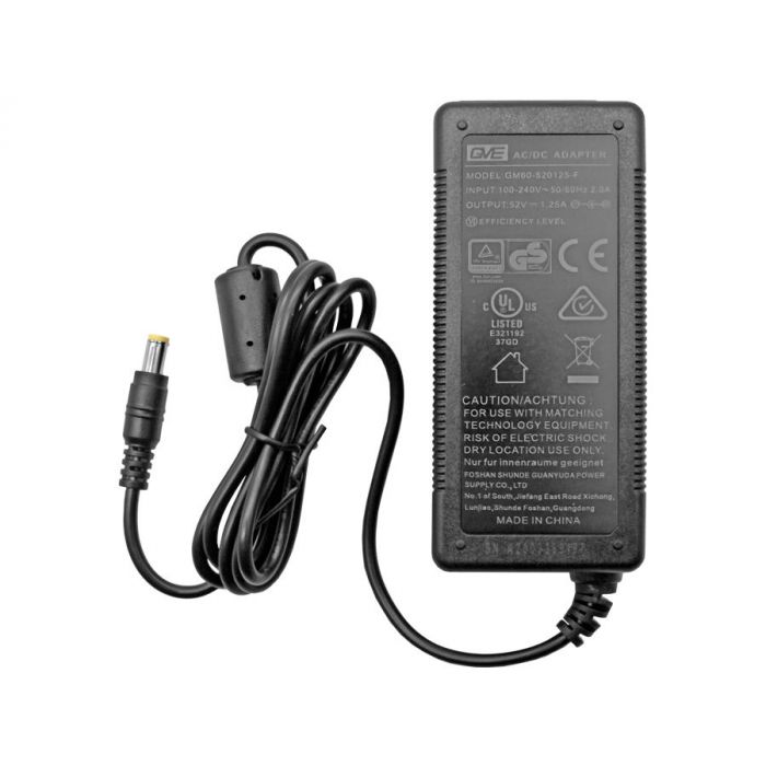 52VDC 65W PSU Without IEC Cable (PSU-52V60W)
