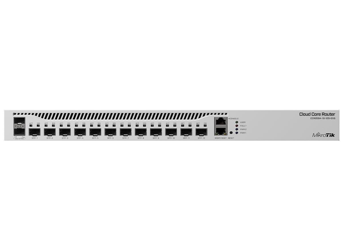 MikroTik CCR2004SP Cloud Core 12 Port SFP+ 2 SFP28 4 Core Router product image