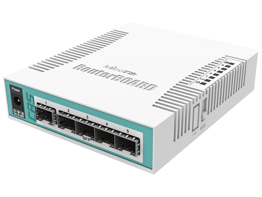 MikroTik CRS106 Cloud Router Switch 5 Port SFP 1 PoE/SFP Port product image