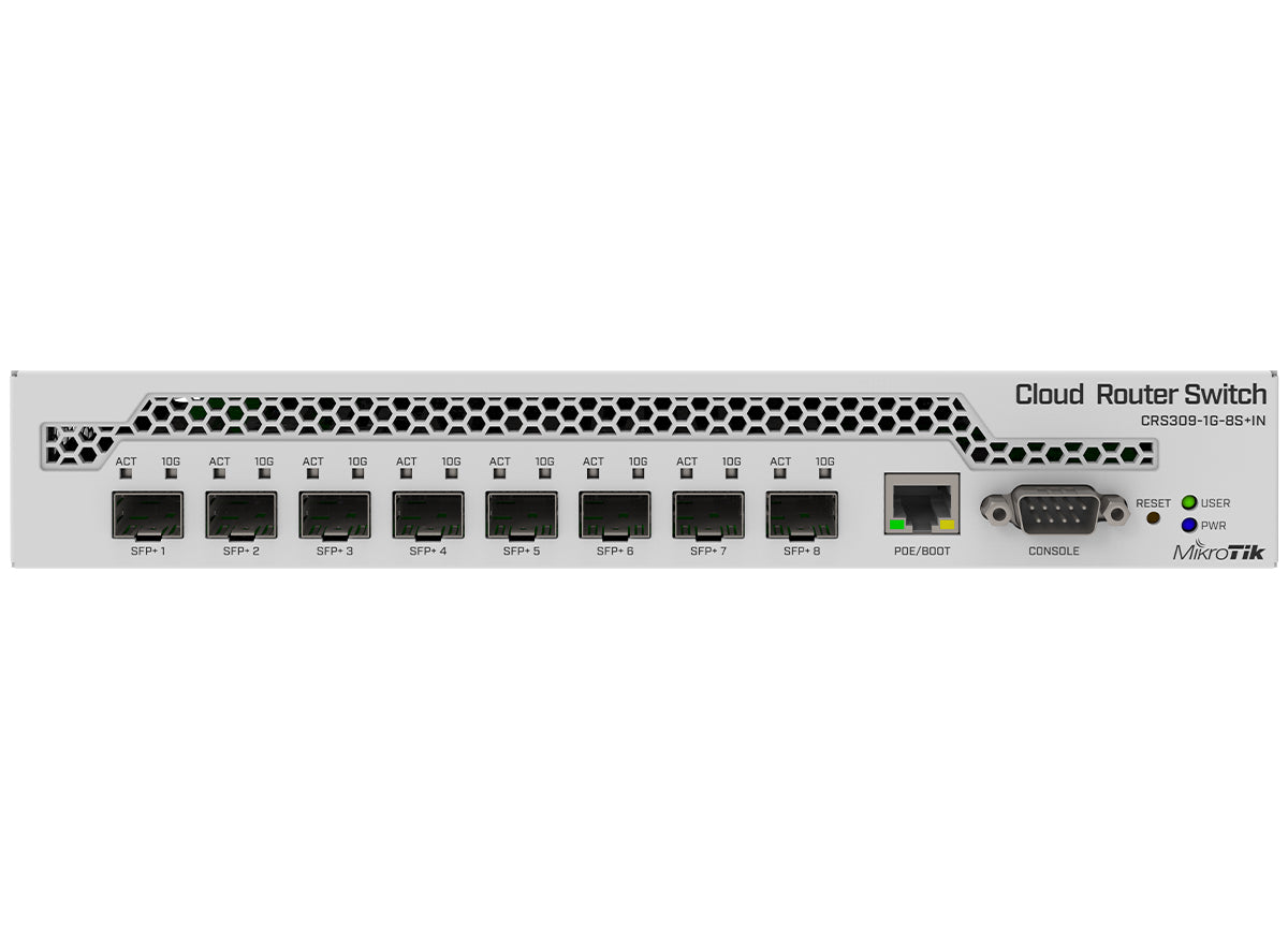 MikroTik CRS309S Cloud Router Switch 8 Port SFP+ with PoE Input product image