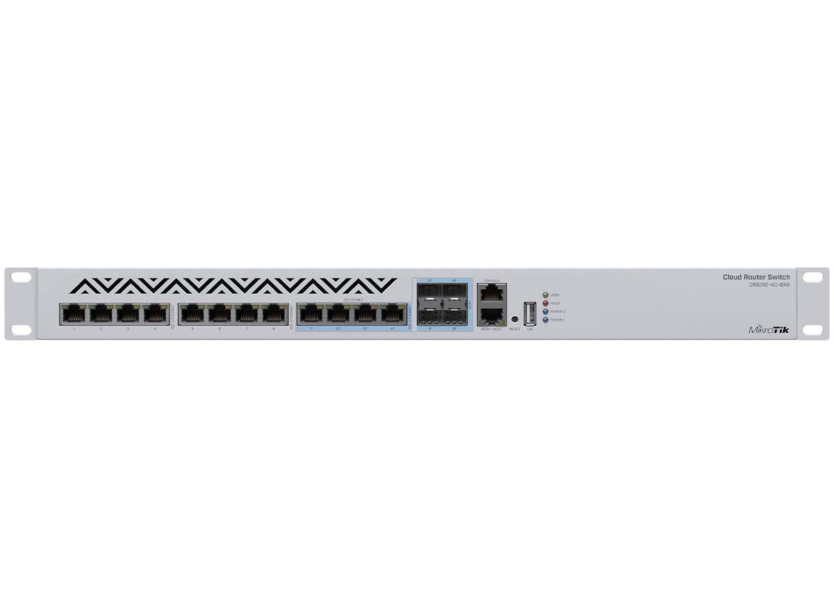 MikroTik CRS312 Cloud Router Switch 8 Port 10Gbps 4SFP+/10Gbps Ports product image