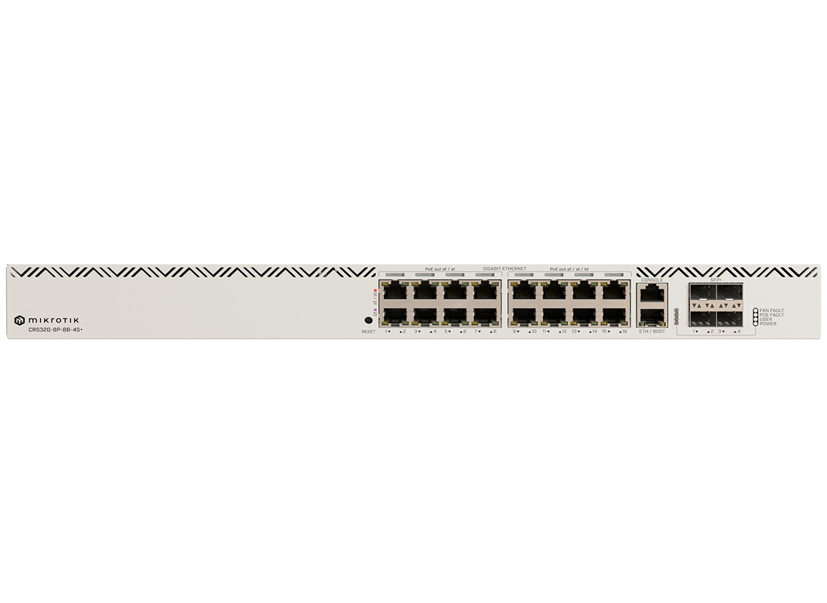 MikroTik CRS320P Cloud Router Switch 16 Port PoE 600W 4SFP+ product image