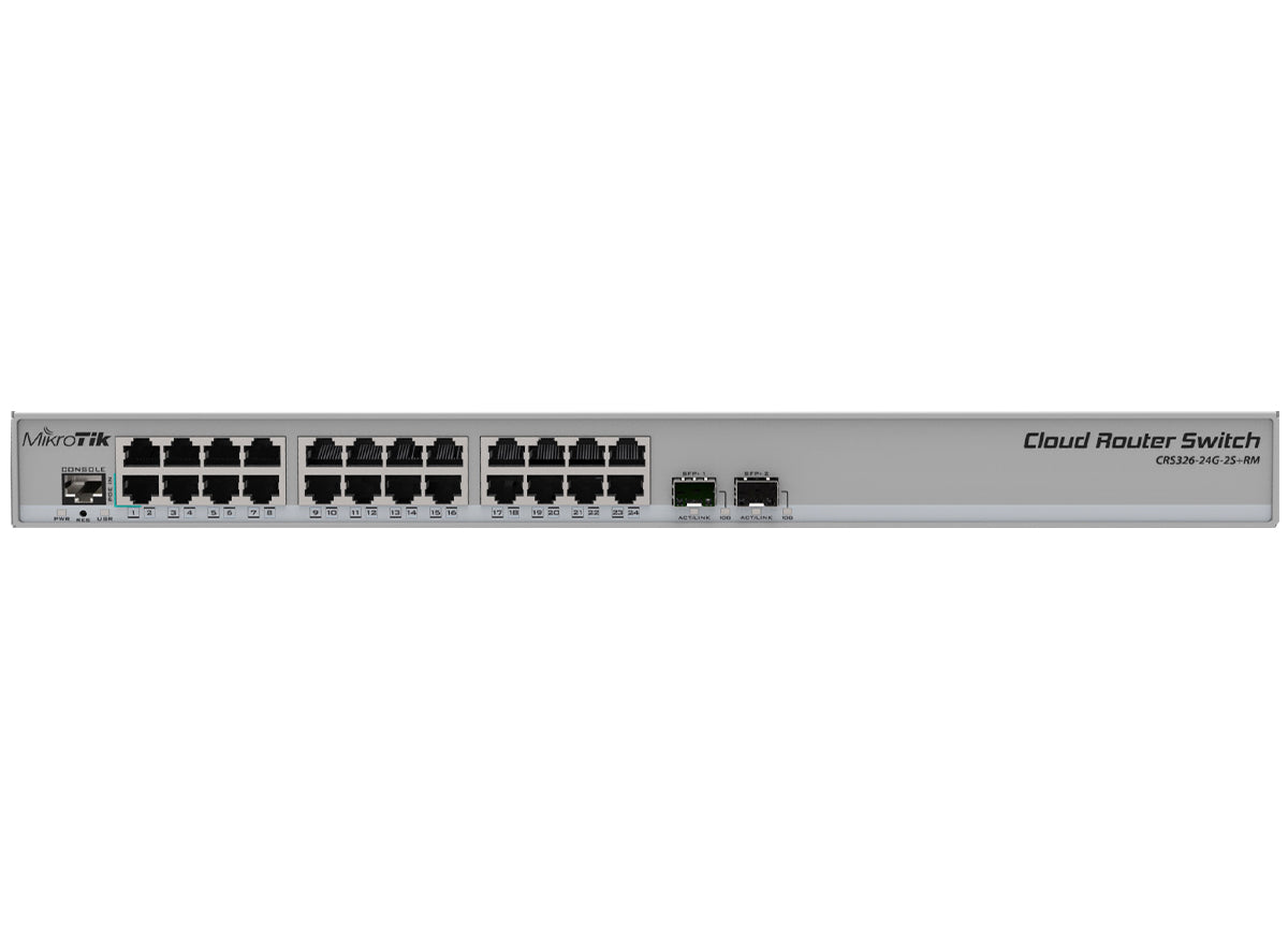 MikroTik CRS326 Cloud Router Switch 24 Port Gigabit 2SFP+ product image
