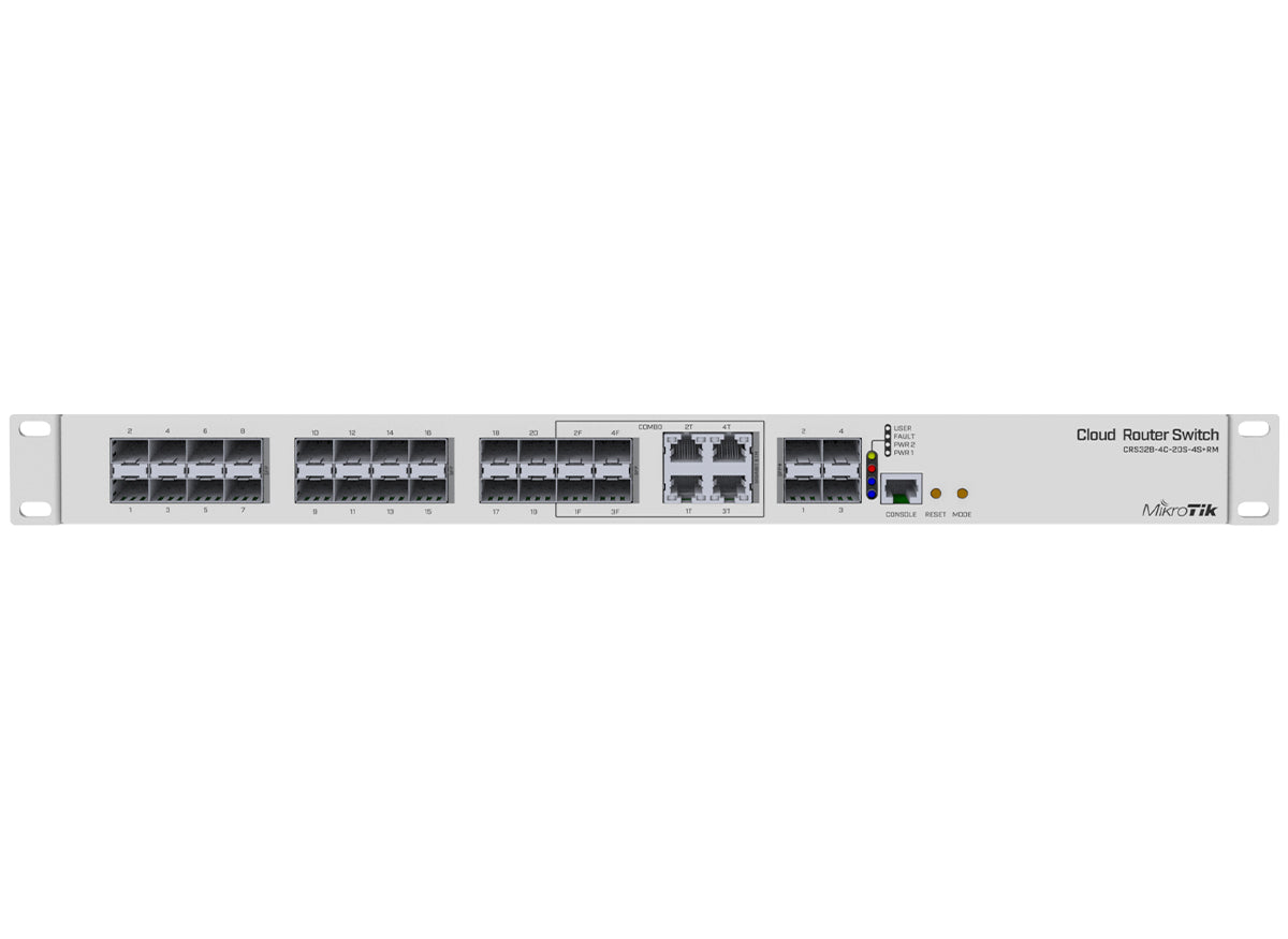 MikroTik CRS328S Cloud Router Switch 20 Port SFP 4SFP+ 4 Gigabit/SFP Ports product image