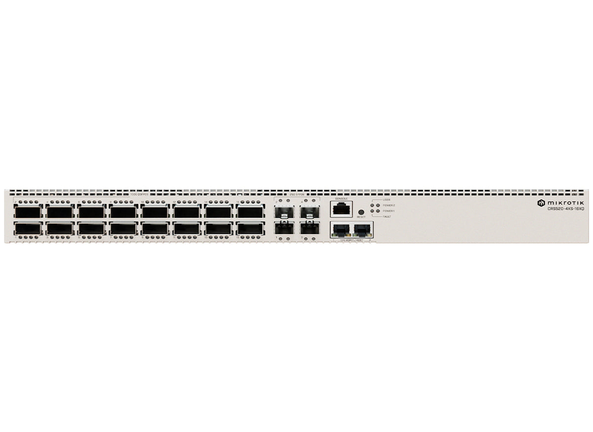 MikroTik CRS520X Cloud Router Switch 16 Port QSFP28 4xSFP28 2x10Gbps product image