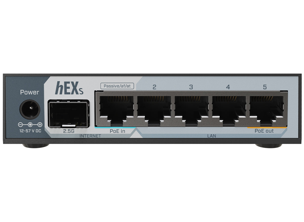 MikroTik HEXS hEX S 5 Port Gigabit 1x 2.5G SFP Desktop Router product image