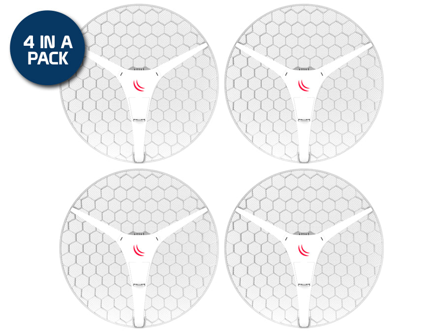 MikroTik LHG5ACXL4 LHG XL 5 ac 27dBi PtP CPE 4 Pack product image