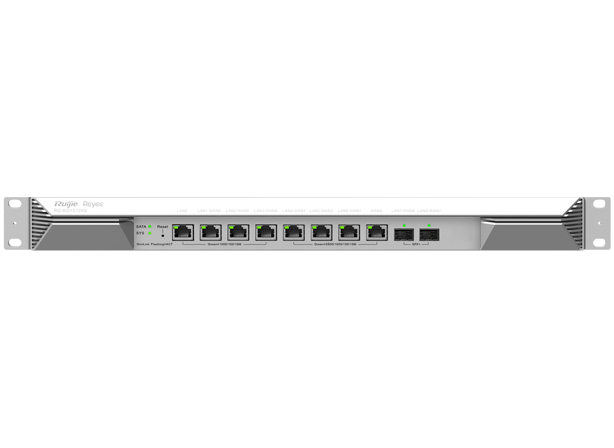 Reyee RG-EG1510XS 8 Port Multi Gigabit 2SFP+ Multi-WAN 1500 User Cloud Router product image