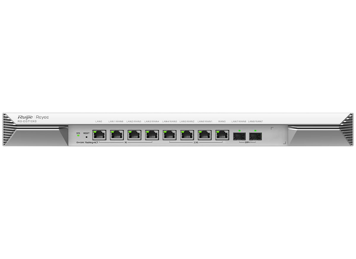 Reyee RG-EG710XS 8 Port Multi Gigabit 2SFP+ Multi-WAN 700 User Cloud Router product image
