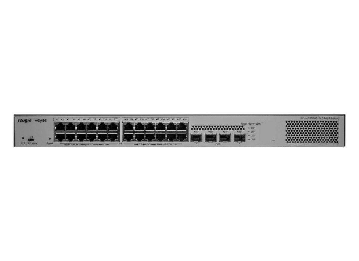 Reyee RG-NBS24P4S 24 Port Gigabit PoE 370W 4SFP Layer 2+ Smart Managed Switch product image