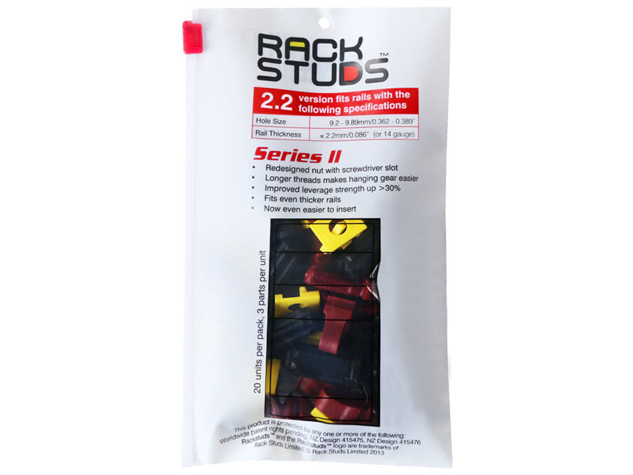 Rackstuds 2.2mm 20 Pack Red - Rackstuds RS-2R20