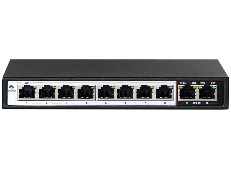 SPS-8G2G 10 Port Gigabit 8 PoE 96W Switch product image