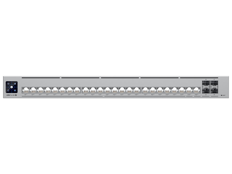 Ubiquiti USW-PRO-HD24P UniFi Pro HD Switch 2x 10Gbps 22x 2.5Gbps PoE++ 2SFP+ 600W product image