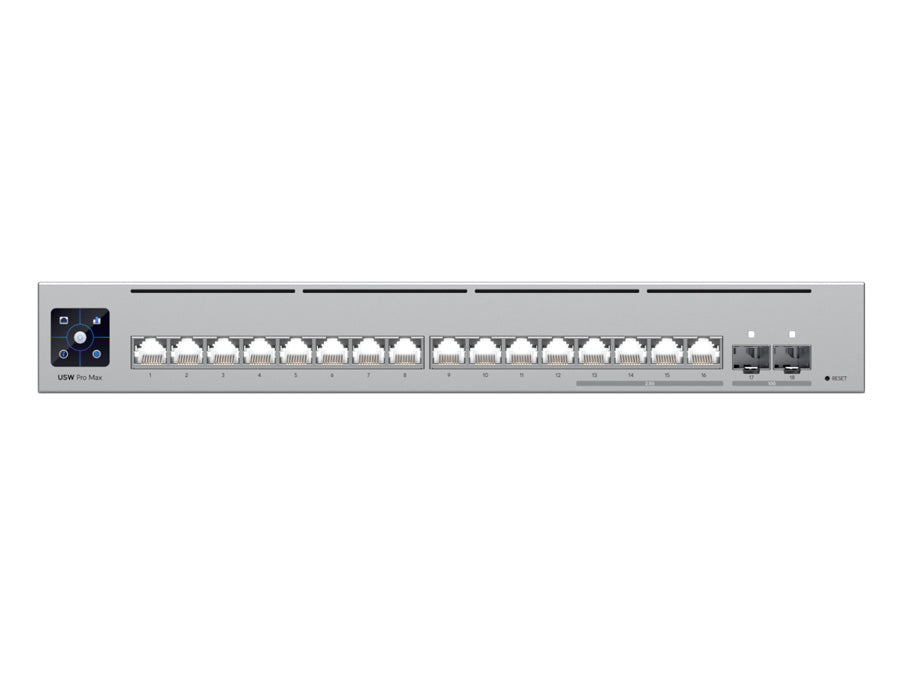 Ubiquiti USW-PRO-MAX16 UniFi Pro Max Switch 16 with 12 Gigabit 4x 2.5Gbps 2SFP+ product image