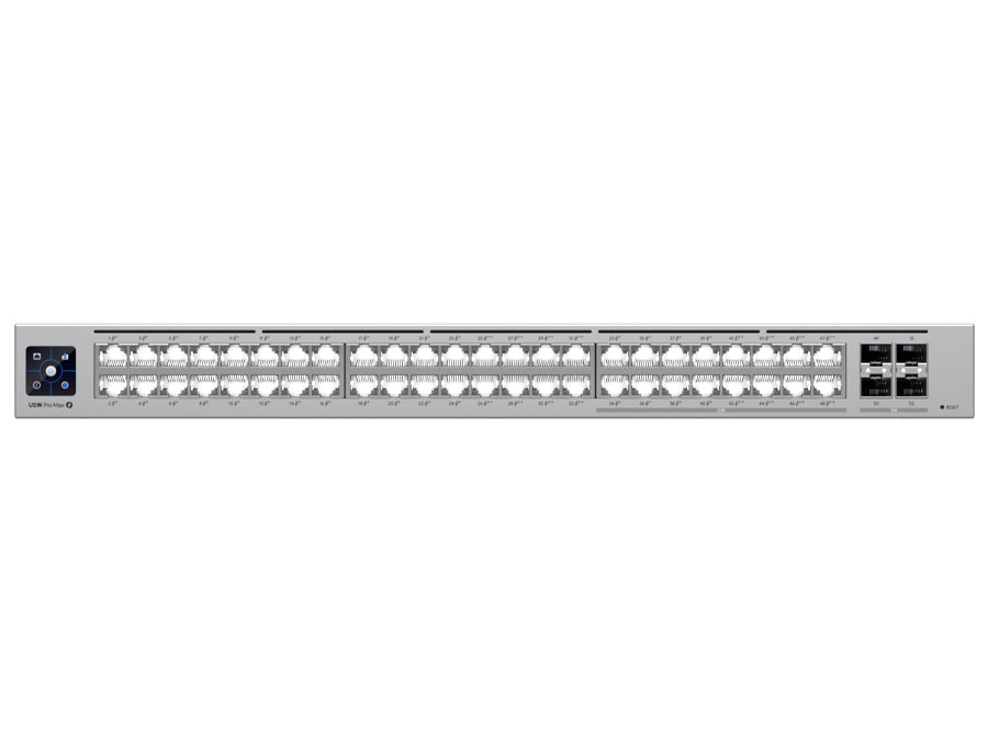 Ubiquiti USW-PRO-MAX48P UniFi Pro Max Switch 48 with 32PoE 16x 2.5Gbps PoE++ 720W product image