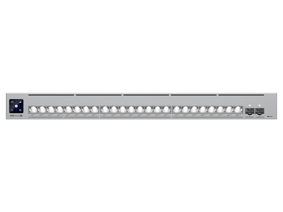 Ubiquiti USW-PRO-XG24P UniFi Pro XG Switch 16 x 10Gbps 8 x 2.5Gbps PoE+++ 2SFP28 720W product image